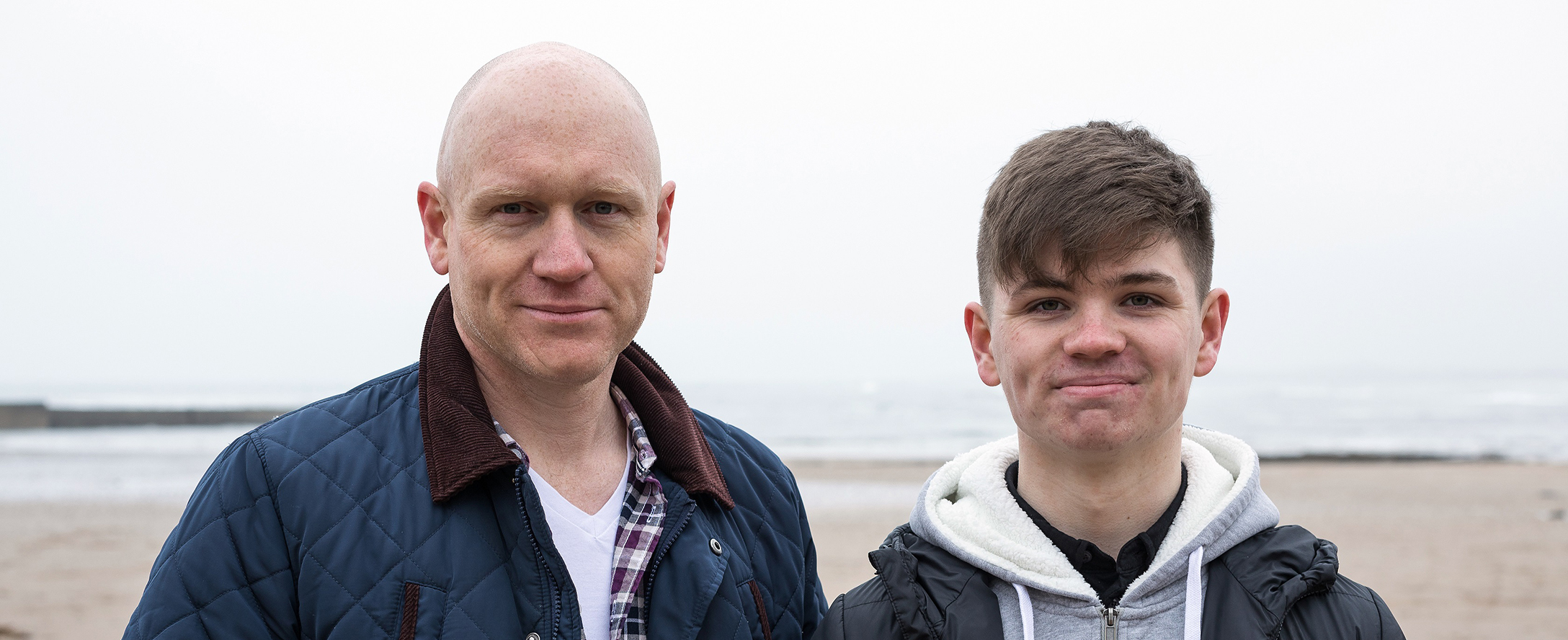 A man and a boy